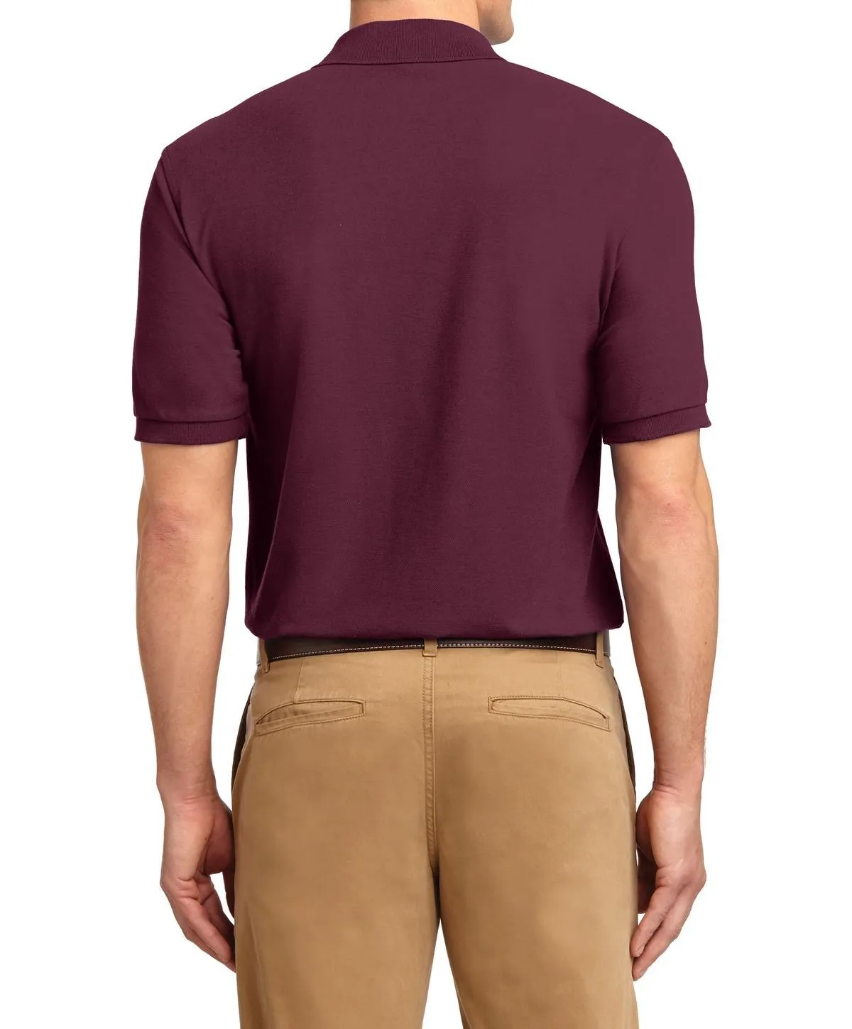 JustBlanks Men's Short Sleeve Lightweight Jersey Polo