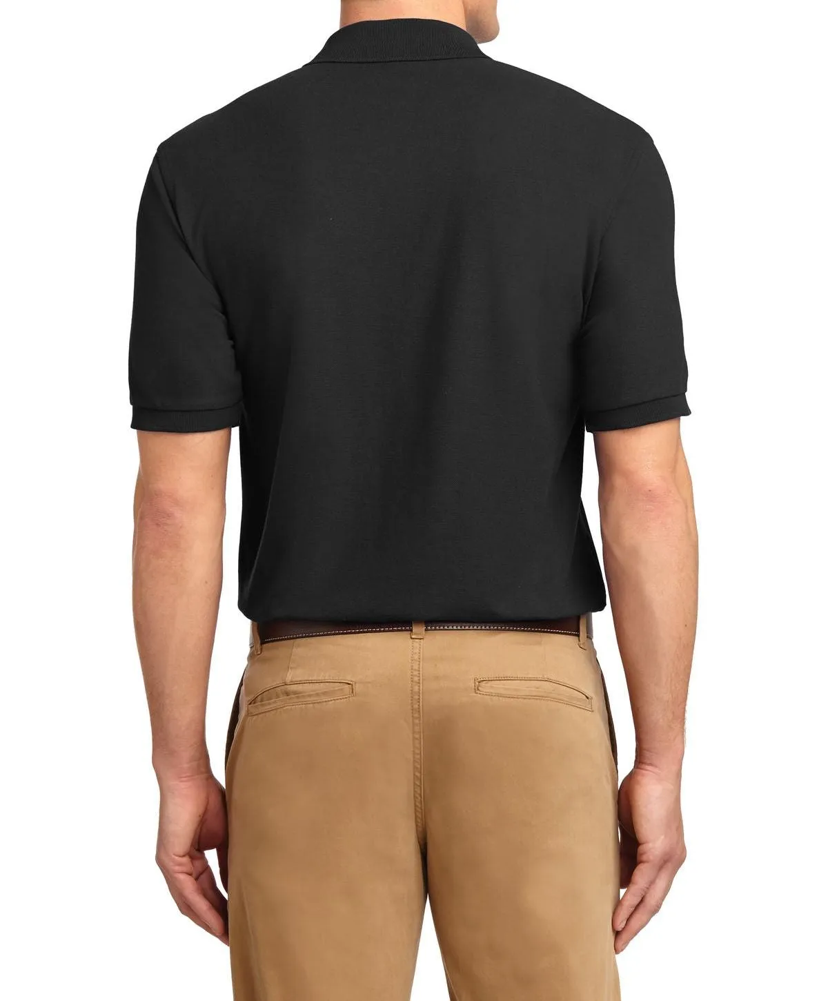 JustBlanks Men's Short Sleeve Lightweight Jersey Polo