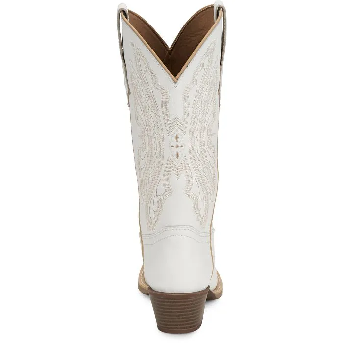 Justin Women's Rae 12" Western Boot in Bright White