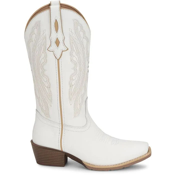 Justin Women's Rae 12" Western Boot in Bright White