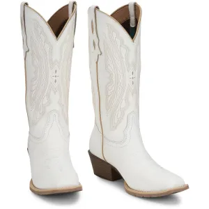 Justin Women's Rae 12" Western Boot in Bright White