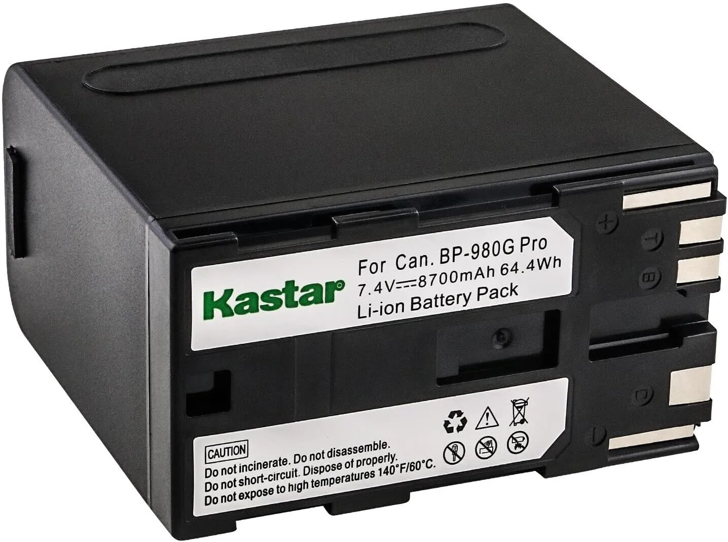 Kastar 1 Pack Battery and AC Wall Charger Compatible with Canon BP-975 BP-945 BP-950G BP-955 E1 E2 E30 E65AS EOS G1000 G1500 G2000 GL-1 GL-2 MV10i MV20i MV100i MV200 MV200i DM-MV1 DM-MV10 DM-MV20