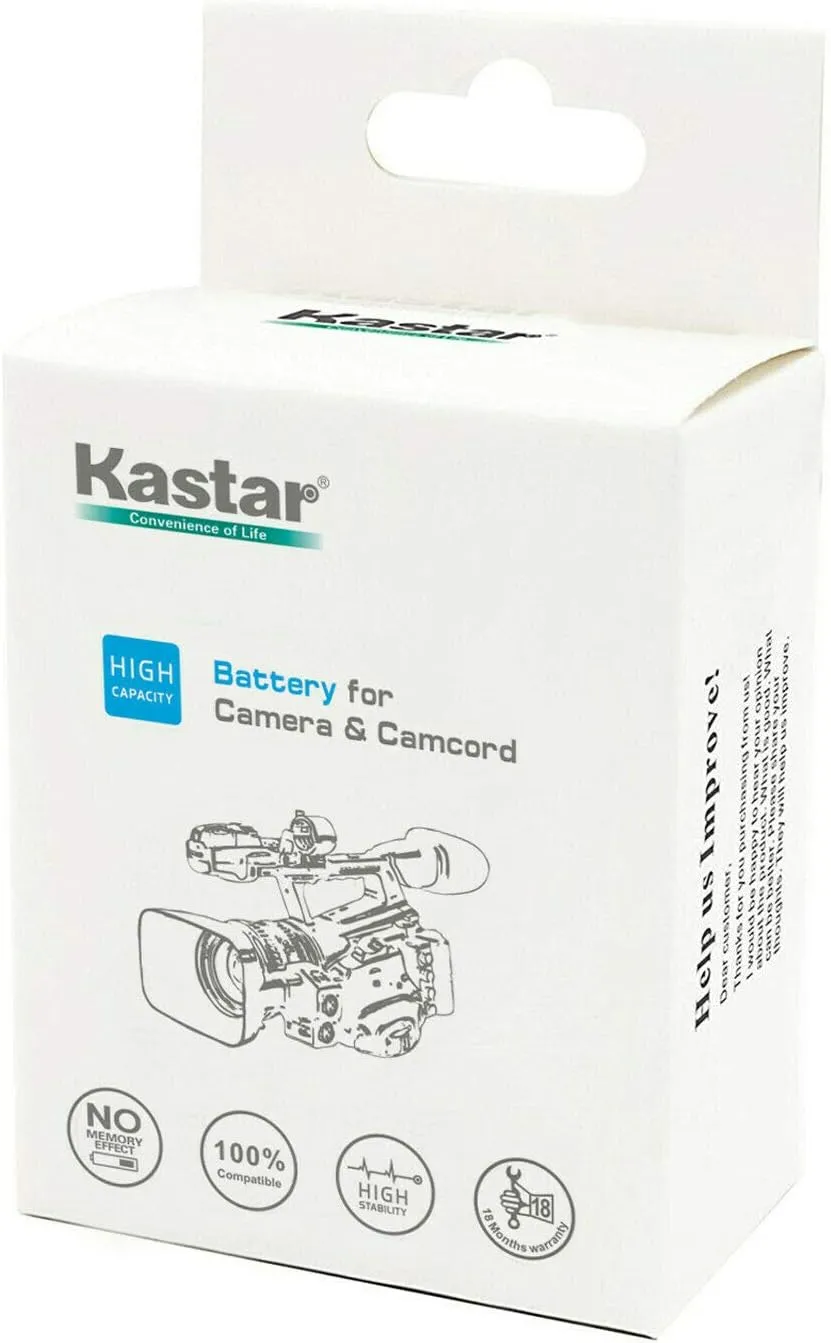 Kastar 2-Pack NP-FP70 / FP71 Battery and AC Wall Charger Replacement for Sony NP-FP50 NP-FP51, NP-FP60, NP-FP70 NP-FP71, NP-FP90 NP-FP91 Battery, Sony BC-TRP/TRH/TRV, BC-VH1, AC-VQH10 Charger