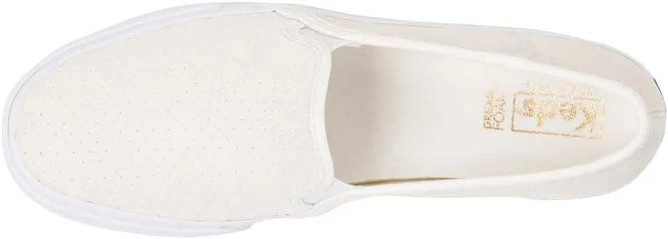 Keds Women's Double Decker Perf Suede Slip on Sneaker