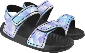 Kids Double Buckle Sandals Fashion Lightweight Non Slip Slides Shoe with Arch Support for Toddler Little Kids Black Sole