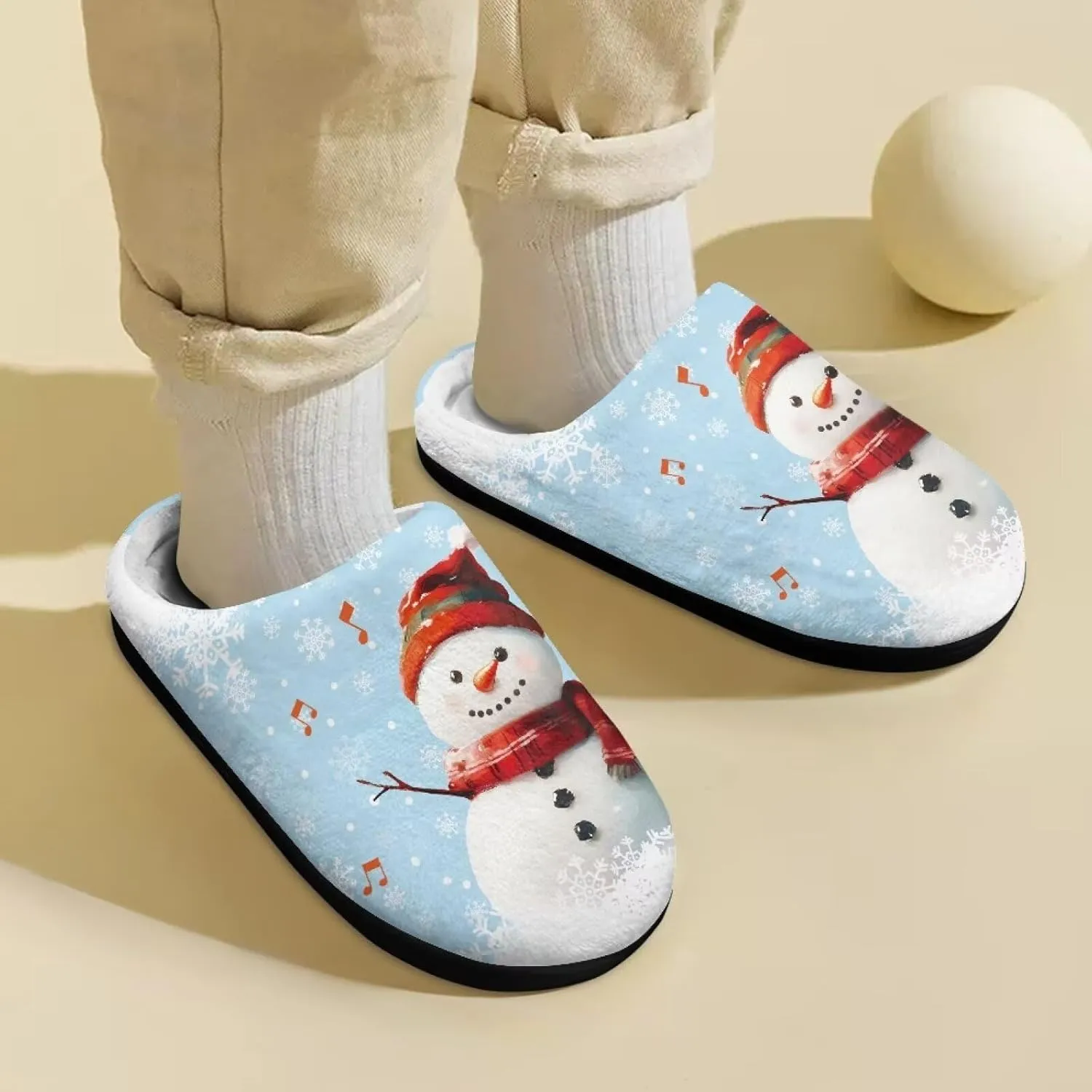 Kids Slip-On Fuzzy House Slipper Outdoor Soft Non-Slip Slippers Warm Cute Slippers for Toddler Boys GirlsLittle kids US 9-15