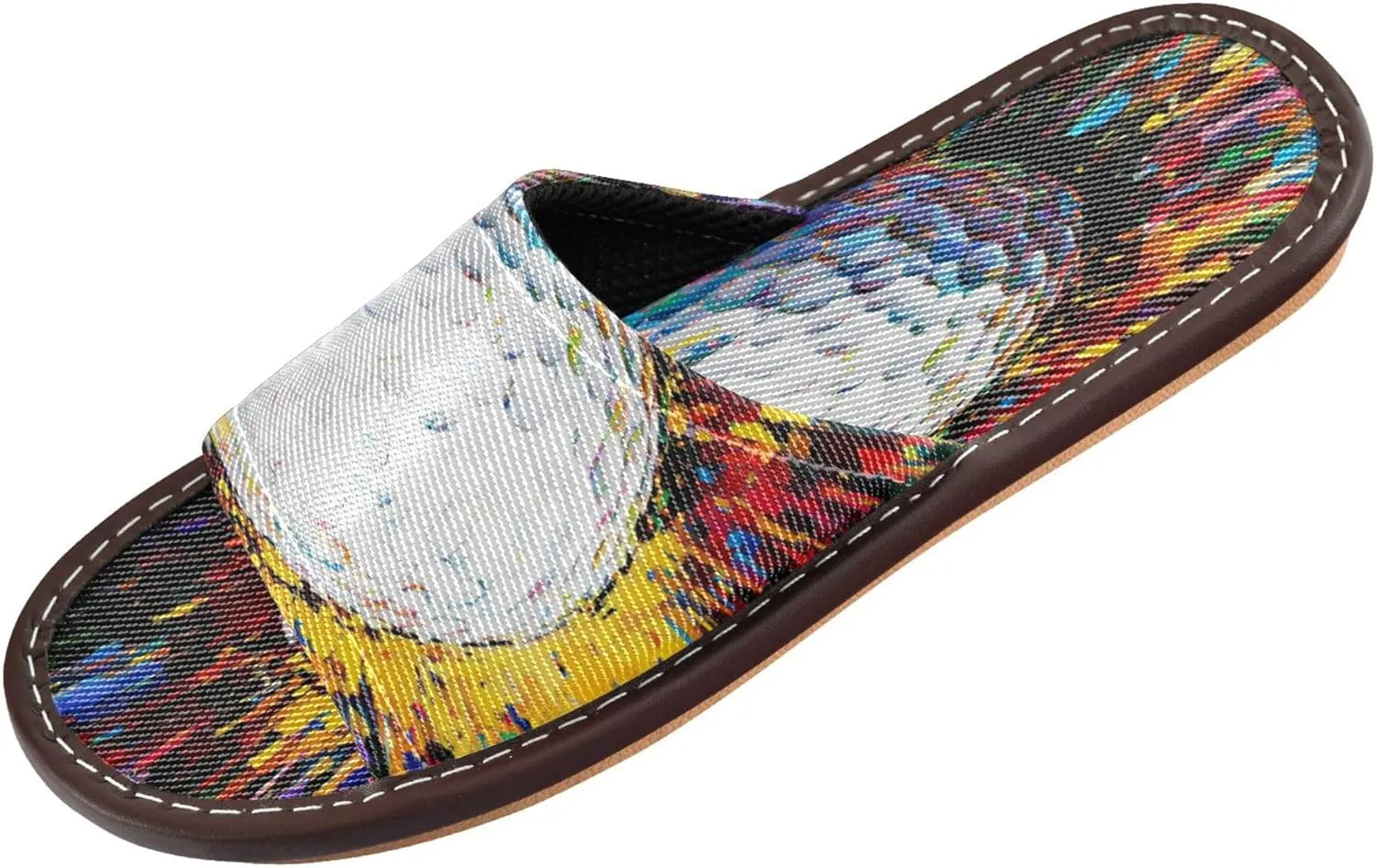 KLL Bathroom Slippers for Men Women Indoor Washable Soft Open-toe Slip-on Home Shoes for Pool, Hotel, Travel