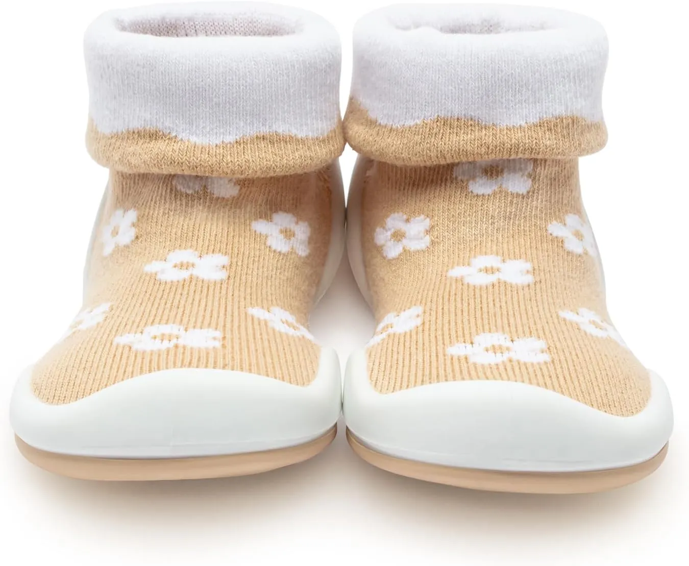 Komuello Toddler Girl Shoes, Premium Materials, Breathable, Washable, Non-Slip, Stay-On, Cotton Socks with Air Pocket Cushion for Indoor and Outdoor - BPA Free Toddler Shoes for Girls
