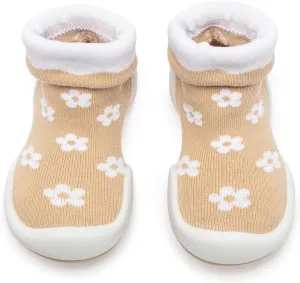 Komuello Toddler Girl Shoes, Premium Materials, Breathable, Washable, Non-Slip, Stay-On, Cotton Socks with Air Pocket Cushion for Indoor and Outdoor - BPA Free Toddler Shoes for Girls