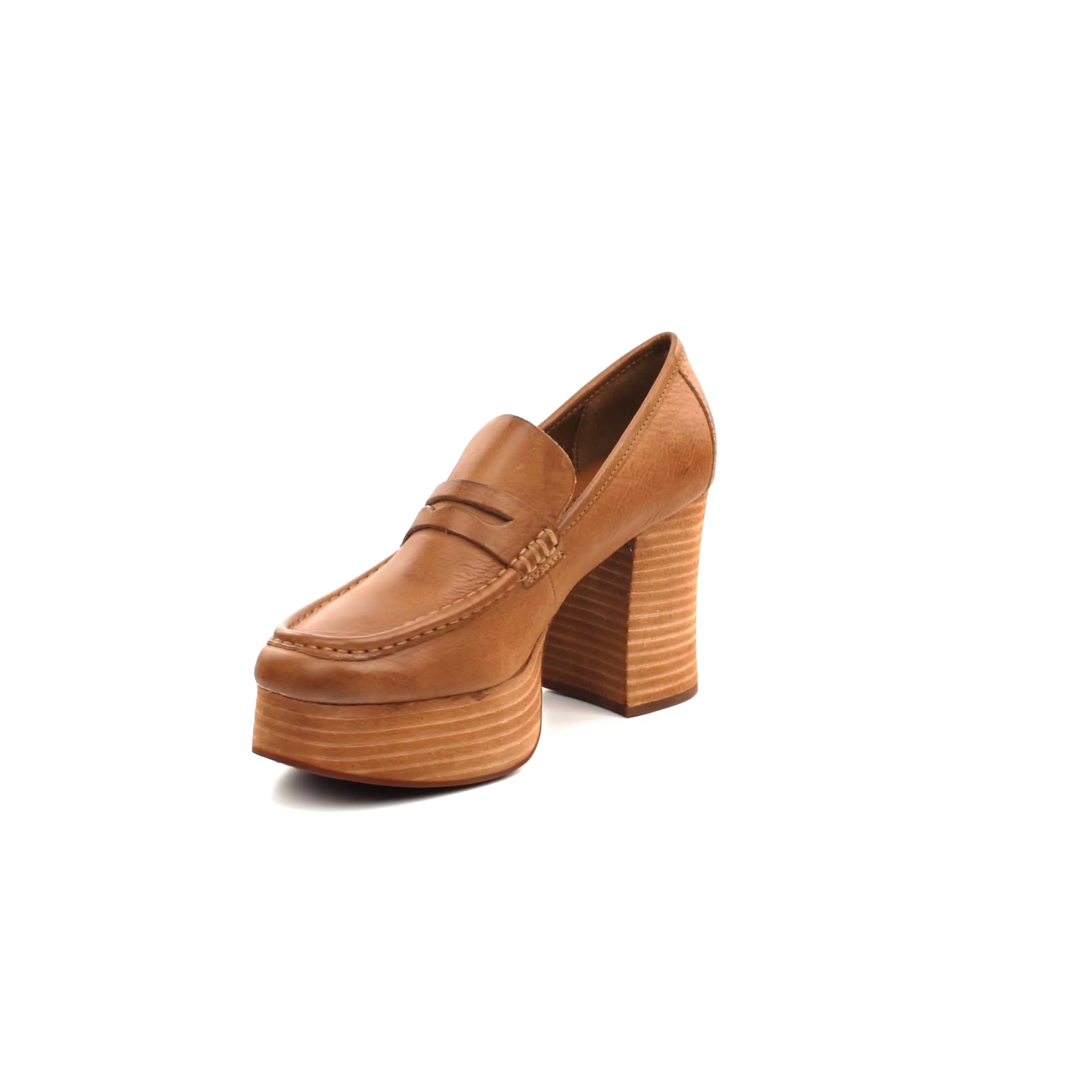 KORK-EASE Women's Barbara Leather Loafer 7.5 Brown