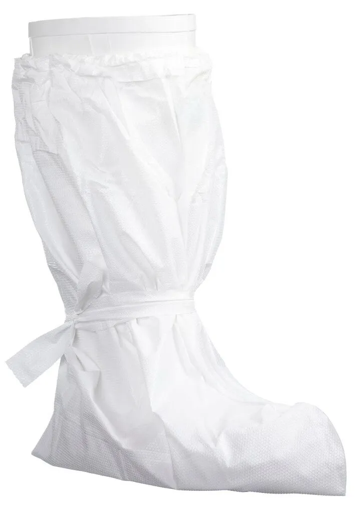 Laminated CPE Boot Covers - White, 510mm (120) *Double Sole*