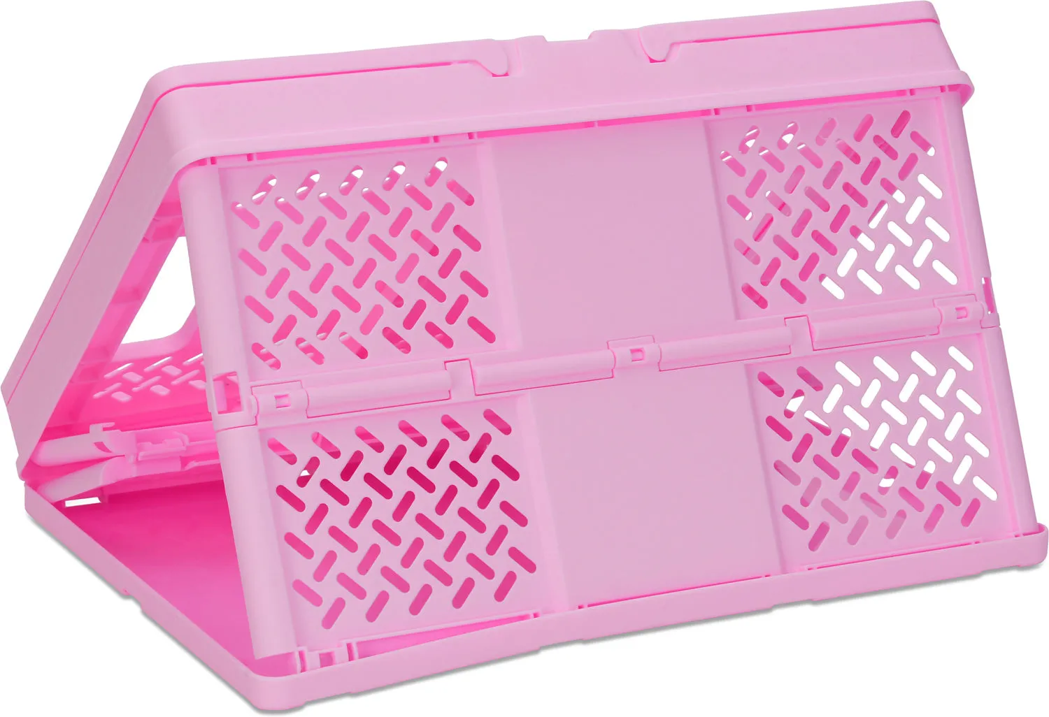 Large Pink Foldable Crate