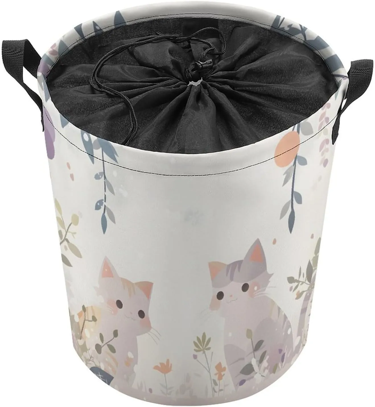 Laundry Hampers, Large Drawstring Laundry Bag, Removable Laundry Bags, Collapsible Storage Bin with Handles for Home Organization, Kids Room, Nursery Art