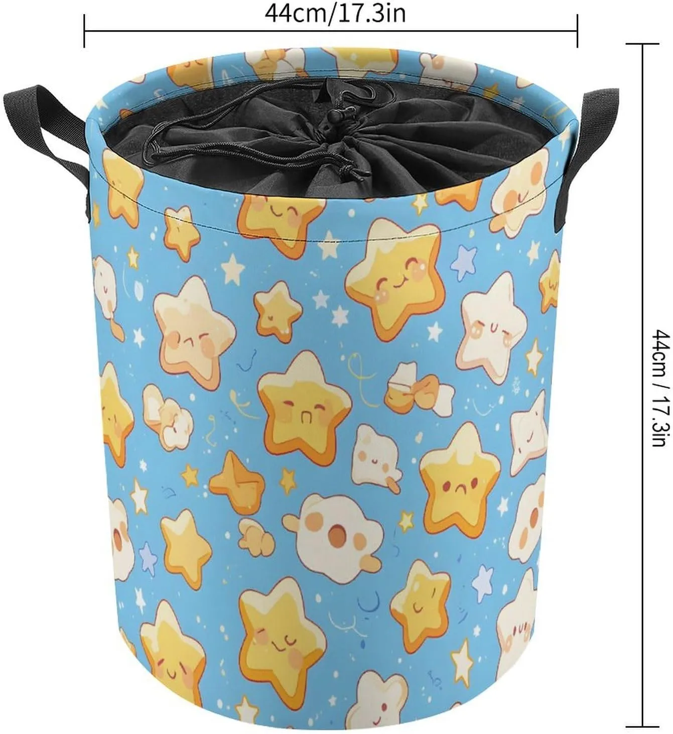 Laundry Hampers, Large Drawstring Laundry Bag, Removable Laundry Bags, Collapsible Storage Bin with Handles for Home Organization, Kids Room, Nursery Design