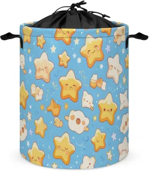 Laundry Hampers, Large Drawstring Laundry Bag, Removable Laundry Bags, Collapsible Storage Bin with Handles for Home Organization, Kids Room, Nursery Design