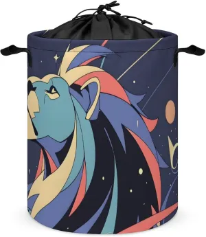 Laundry Hampers, Large Drawstring Laundry Bag, Removable Laundry Bags, Collapsible Storage Bin with Handles for Home Organization, Kids Room, Nursery Graphics