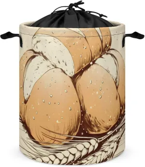 Laundry Hampers, Large Drawstring Laundry Bag, Removable Laundry Bags, Collapsible Storage Bin with Handles for Home Organization, Kids Room, Nursery Ingredient