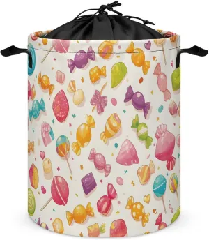 Laundry Hampers, Large Drawstring Laundry Bag, Removable Laundry Bags, Collapsible Storage Bin with Handles for Home Organization, Kids Room, Nursery Magenta