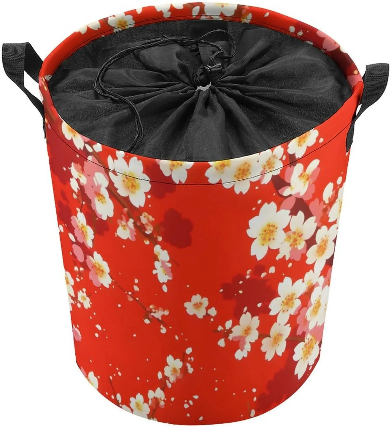 Laundry Hampers, Large Drawstring Laundry Bag, Removable Laundry Bags, Collapsible Storage Bin with Handles for Home Organization, Kids Room, Nursery Magenta