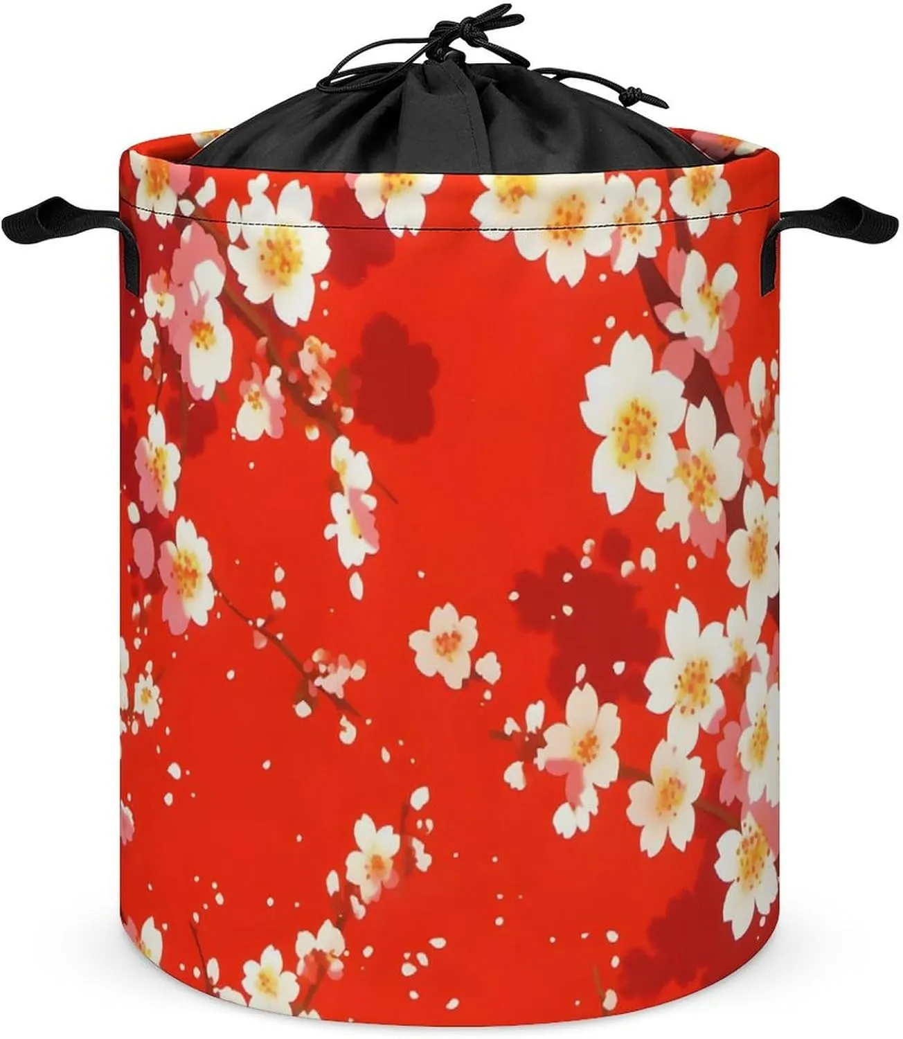 Laundry Hampers, Large Drawstring Laundry Bag, Removable Laundry Bags, Collapsible Storage Bin with Handles for Home Organization, Kids Room, Nursery Magenta
