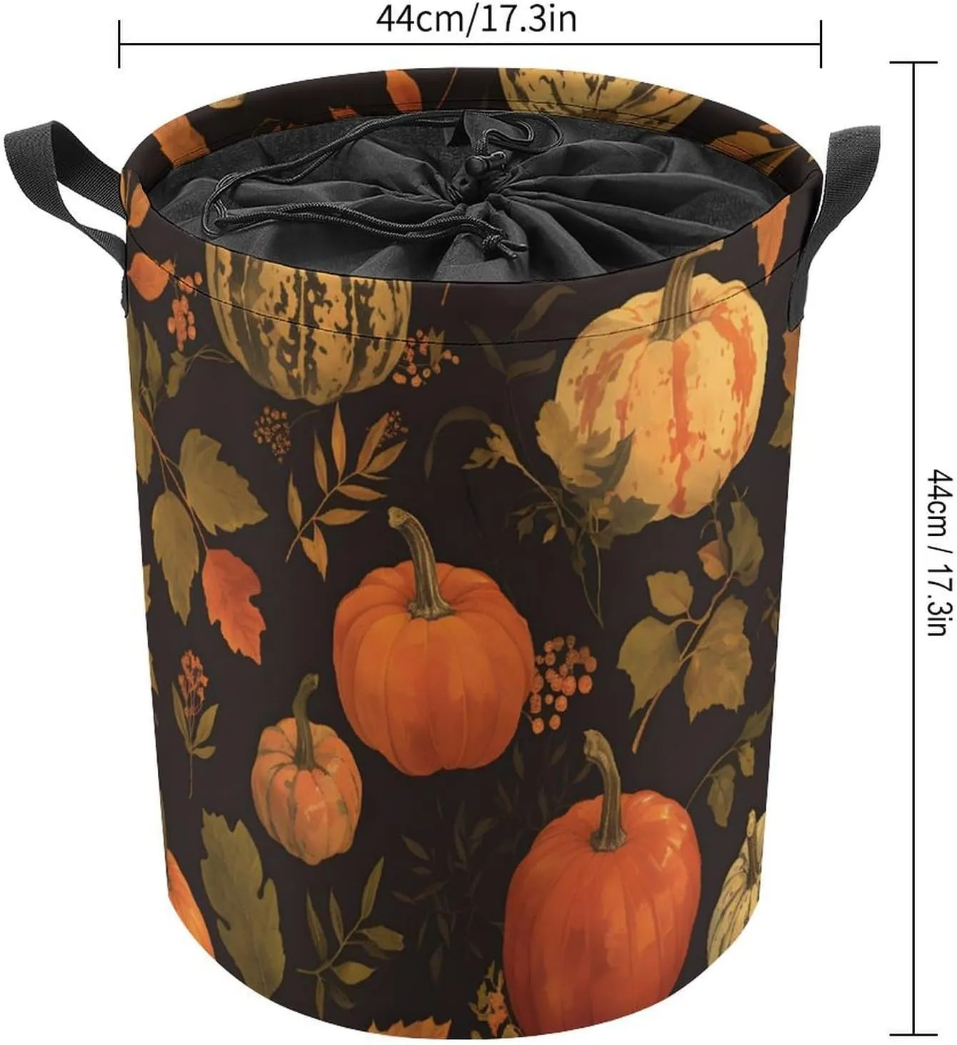 Laundry Hampers, Large Drawstring Laundry Bag, Removable Laundry Bags, Collapsible Storage Bin with Handles for Home Organization, Kids Room, Nursery Nature