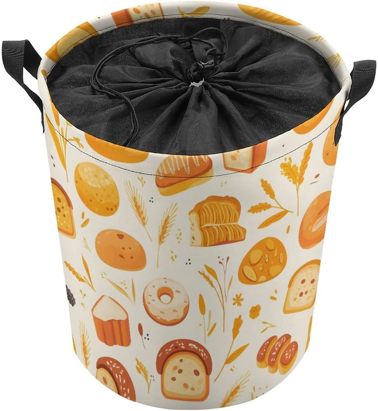Laundry Hampers, Large Drawstring Laundry Bag, Removable Laundry Bags, Collapsible Storage Bin with Handles for Home Organization, Kids Room, Nursery Orange