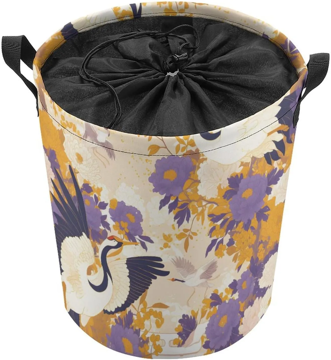 Laundry Hampers, Large Drawstring Laundry Bag, Removable Laundry Bags, Collapsible Storage Bin with Handles for Home Organization, Kids Room, Nursery Pattern
