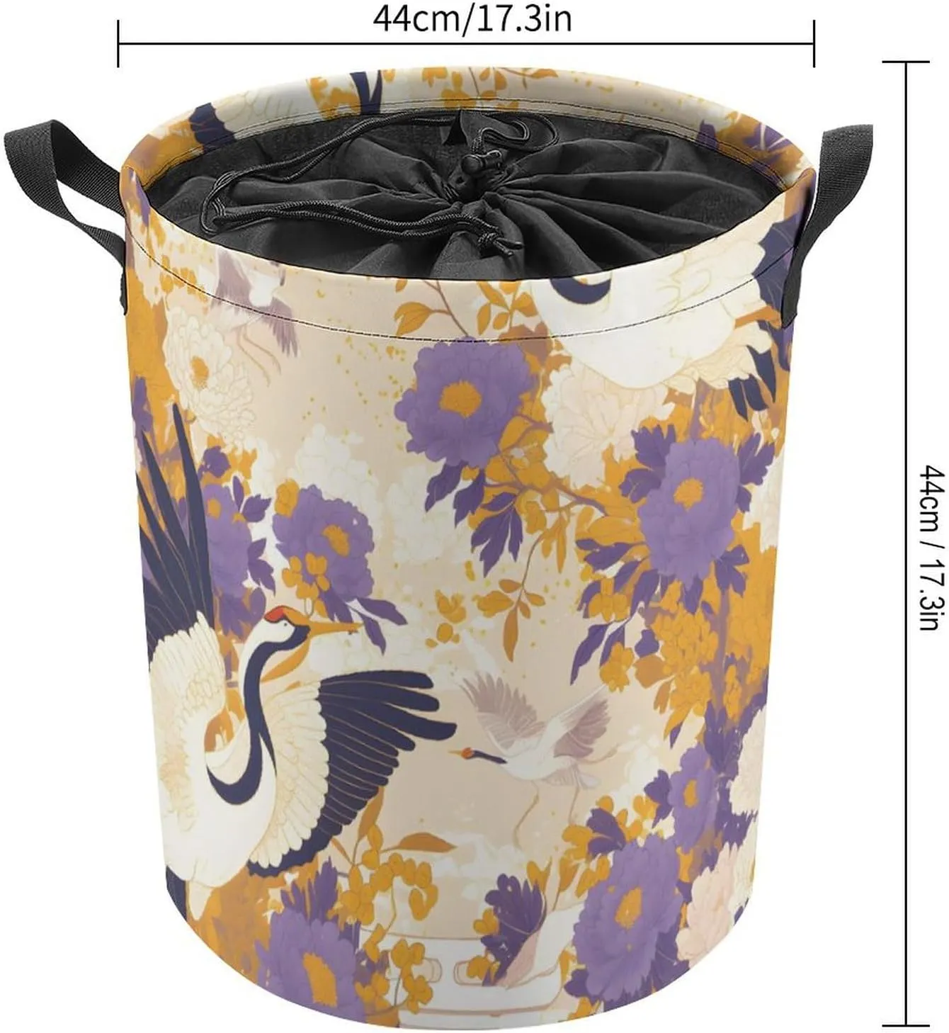 Laundry Hampers, Large Drawstring Laundry Bag, Removable Laundry Bags, Collapsible Storage Bin with Handles for Home Organization, Kids Room, Nursery Pattern