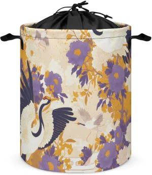 Laundry Hampers, Large Drawstring Laundry Bag, Removable Laundry Bags, Collapsible Storage Bin with Handles for Home Organization, Kids Room, Nursery Pattern