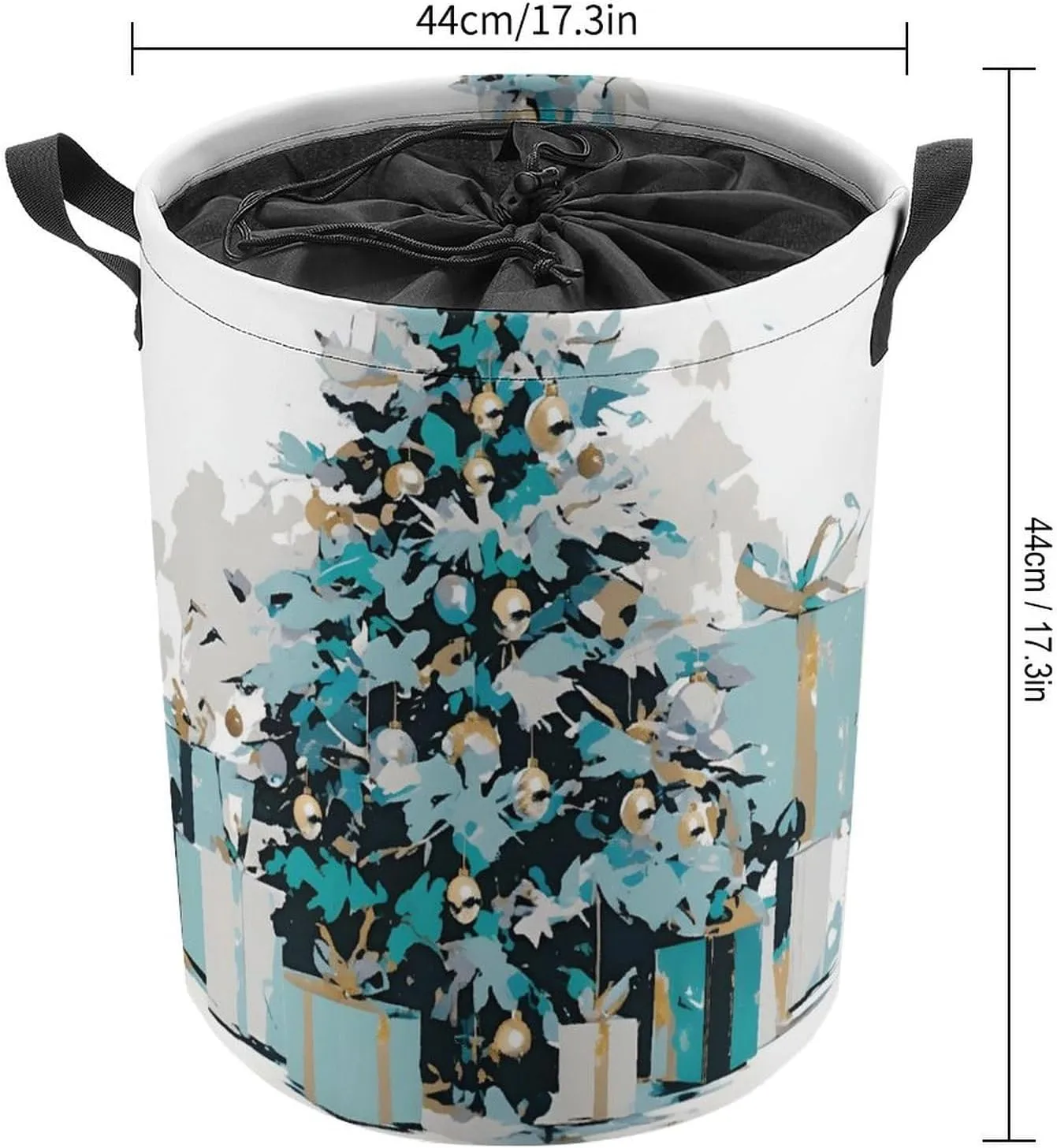 Laundry Hampers, Large Drawstring Laundry Bag, Removable Laundry Bags, Collapsible Storage Bin with Handles for Home Organization, Kids Room, Nursery Plant