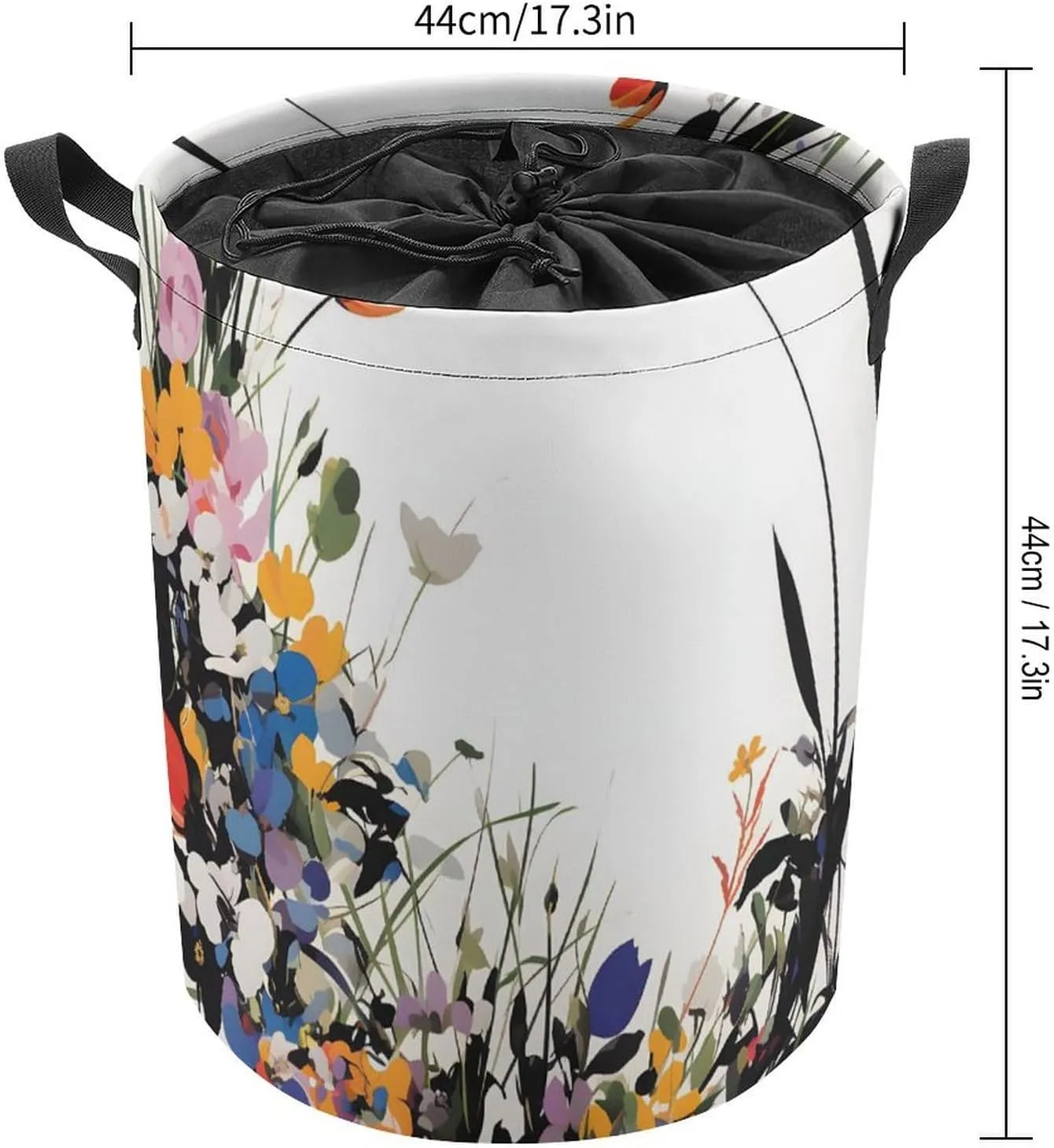 Laundry Hampers, Large Drawstring Laundry Bag, Removable Laundry Bags, Collapsible Storage Bin with Handles for Home Organization, Kids Room, Nursery Vertebrate