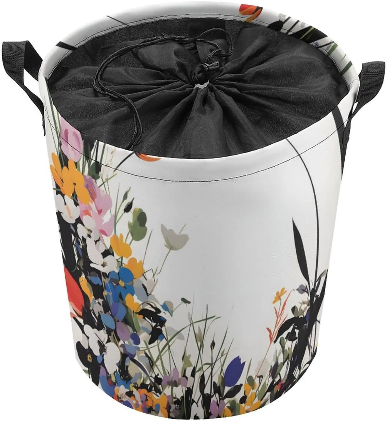 Laundry Hampers, Large Drawstring Laundry Bag, Removable Laundry Bags, Collapsible Storage Bin with Handles for Home Organization, Kids Room, Nursery Vertebrate