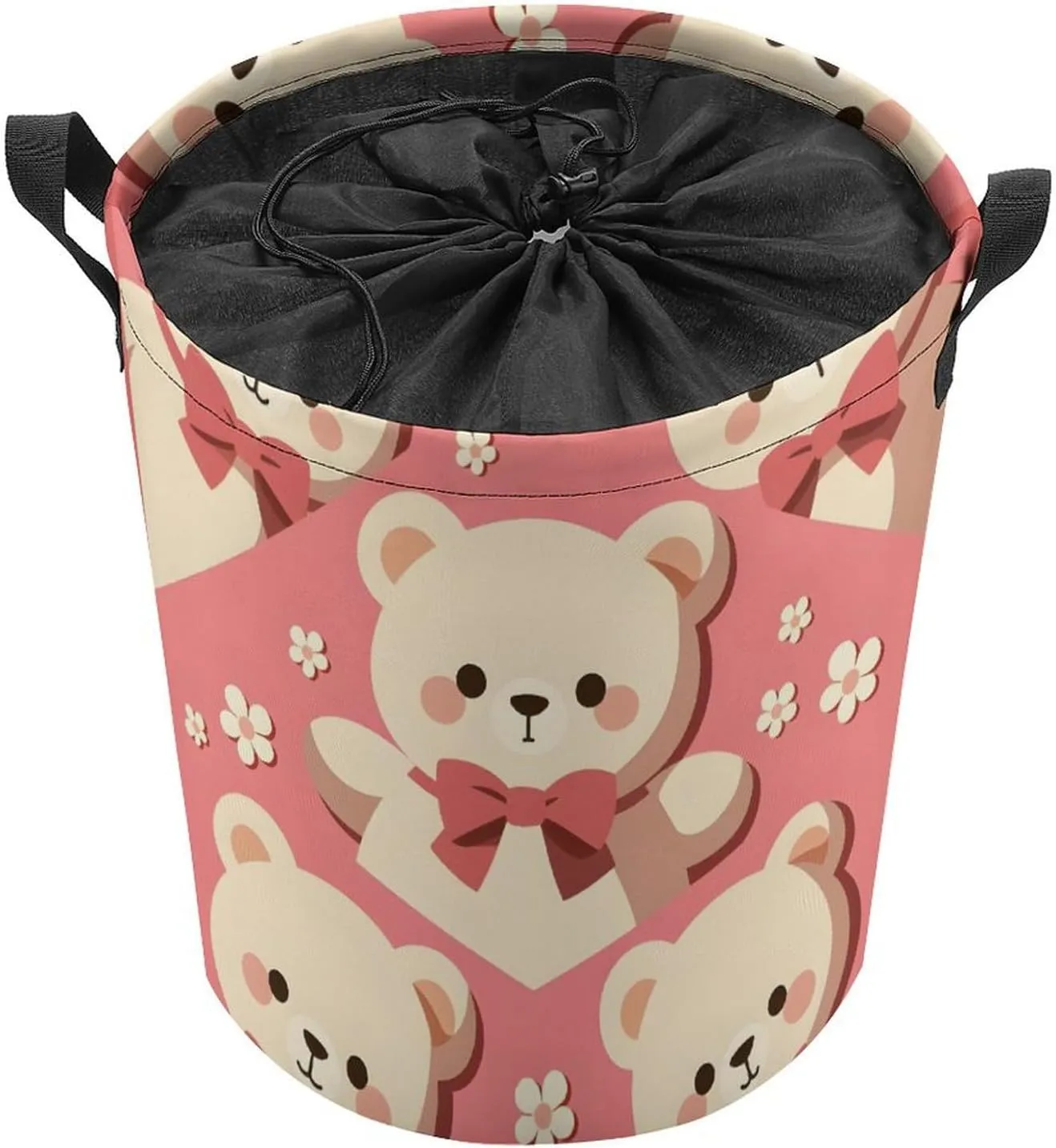 Laundry Hampers, Large Drawstring Laundry Bag, Removable Laundry Bags, Collapsible Storage Bin with Handles for Home Organization, Kids Room, Nursery Vertebrate