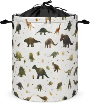 Laundry Hampers, Large Drawstring Laundry Bag, Removable Laundry Bags, Collapsible Storage Bin with Handles for Home Organization, Kids Room, Nursery Vertebrate