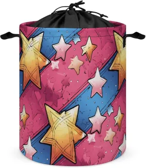 Laundry Hampers, Large Drawstring Laundry Bag, Removable Laundry Bags, Collapsible Storage Bin with Handles for Home Organization, Kids Room, Nursery