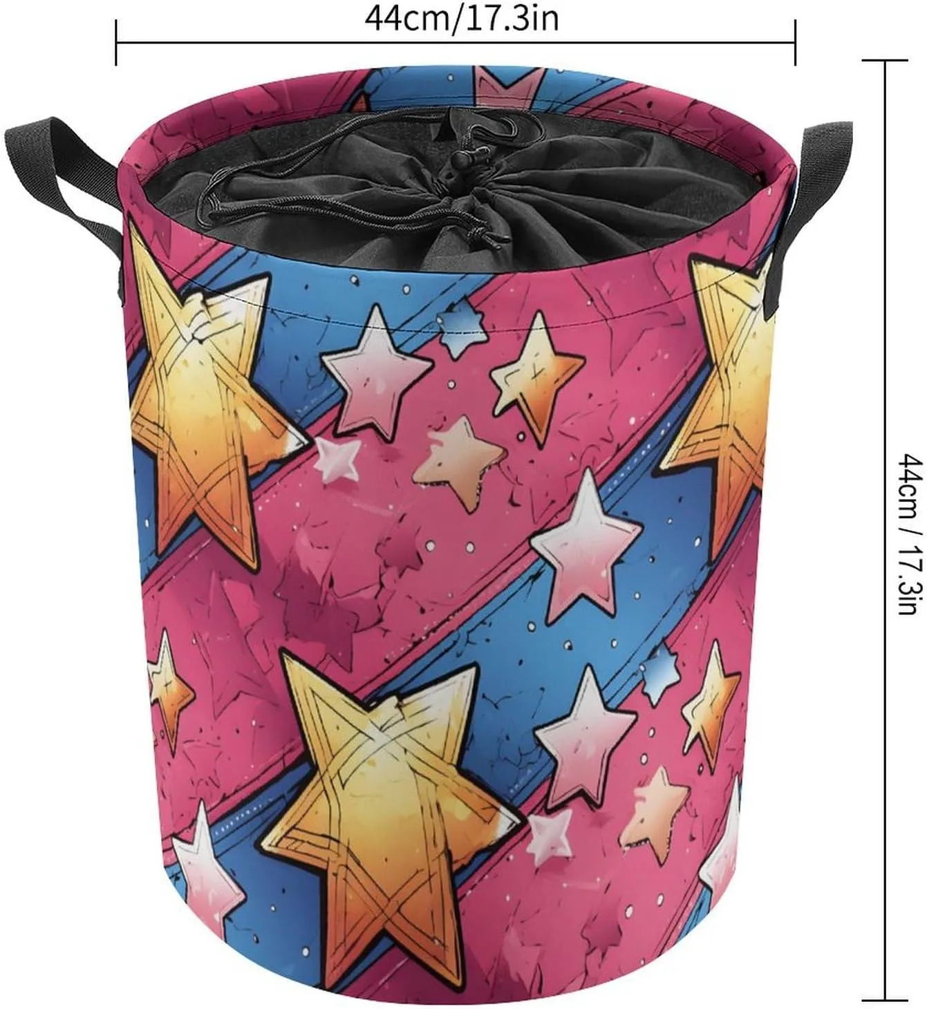 Laundry Hampers, Large Drawstring Laundry Bag, Removable Laundry Bags, Collapsible Storage Bin with Handles for Home Organization, Kids Room, Nursery