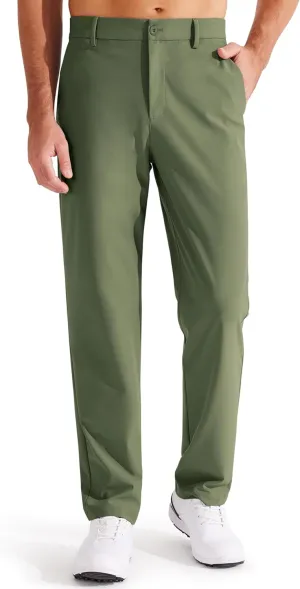 Libin Men's Golf Pants Classic Fit Flat Front Work Dress Pants 29" 31" 33" Stretch Casual Pants Lightweight with Pockets