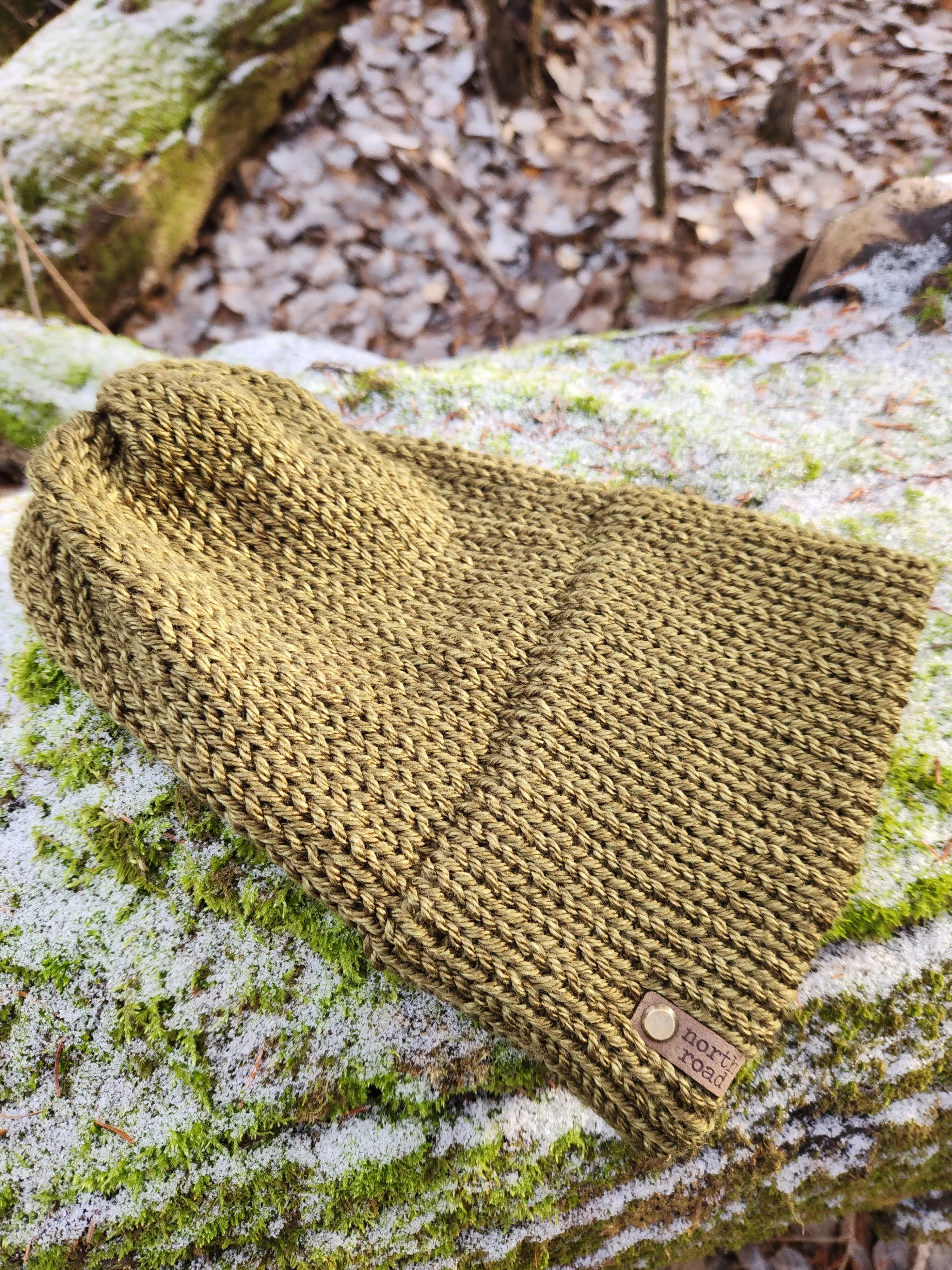 Lightweight Hat, Folded Double Brim Wool Free, Olive