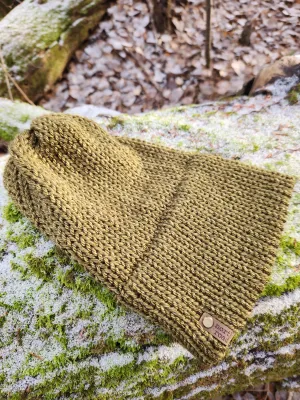 Lightweight Hat, Folded Double Brim Wool Free, Olive