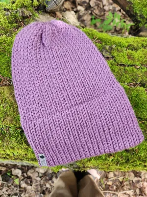 Lightweight Hat, Folded Double Brim Wool Free, Plum