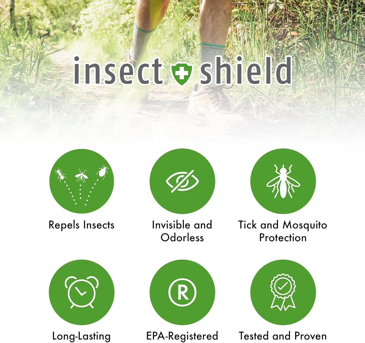 Lightweight Hiking Socks With Permethrin Bug Repellant - Protective Clothing for Men & Women