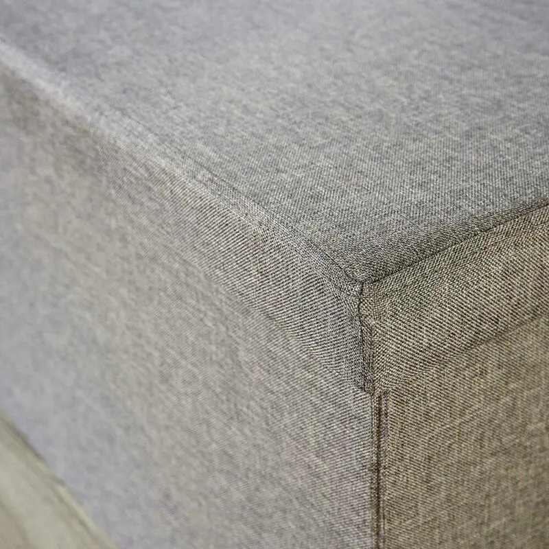 Linen Fabric Grey Foldable Storage Box