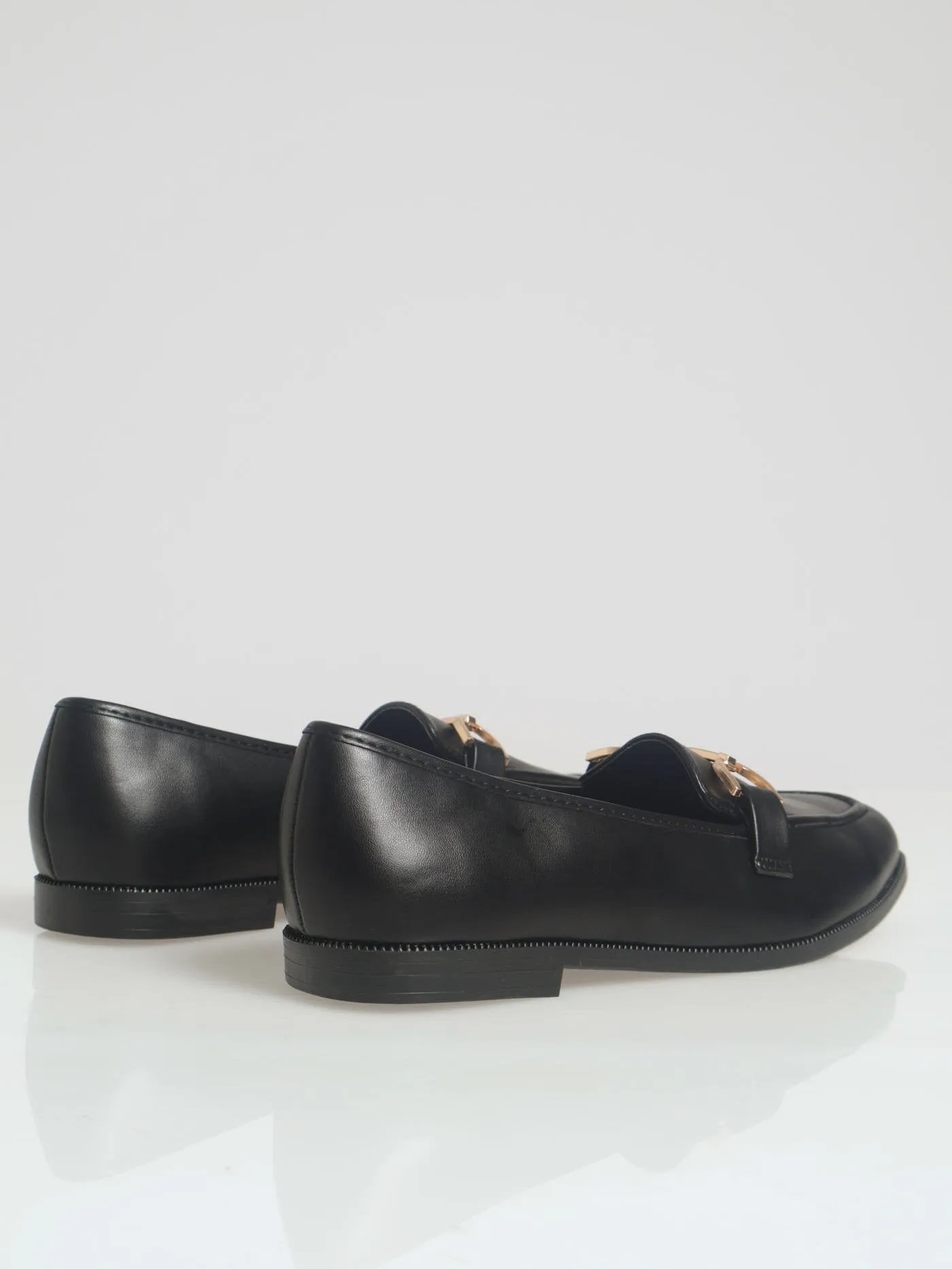 Loafer With Trim - Black