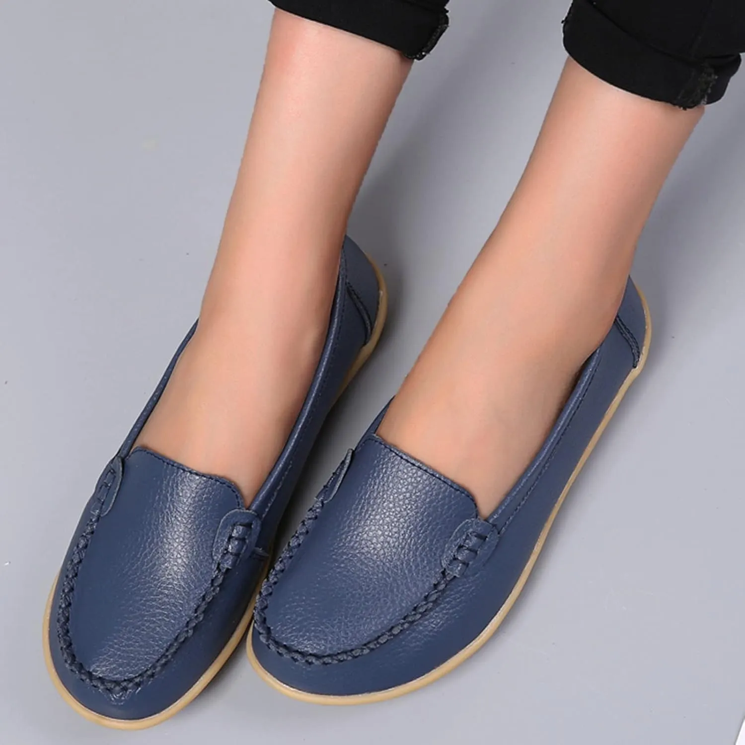 Loafers for Women Comfort Flat Shoes Lightweight Moccasins Shoes Slip On Penny Loafers Casual Work Shoes