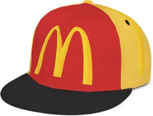 Long Flat Brim Snapback Hat for Unisex Adult Soft Outdoor Plain Baseball Cap Womens Mens Adjustable Golf Tennis Sun Hat