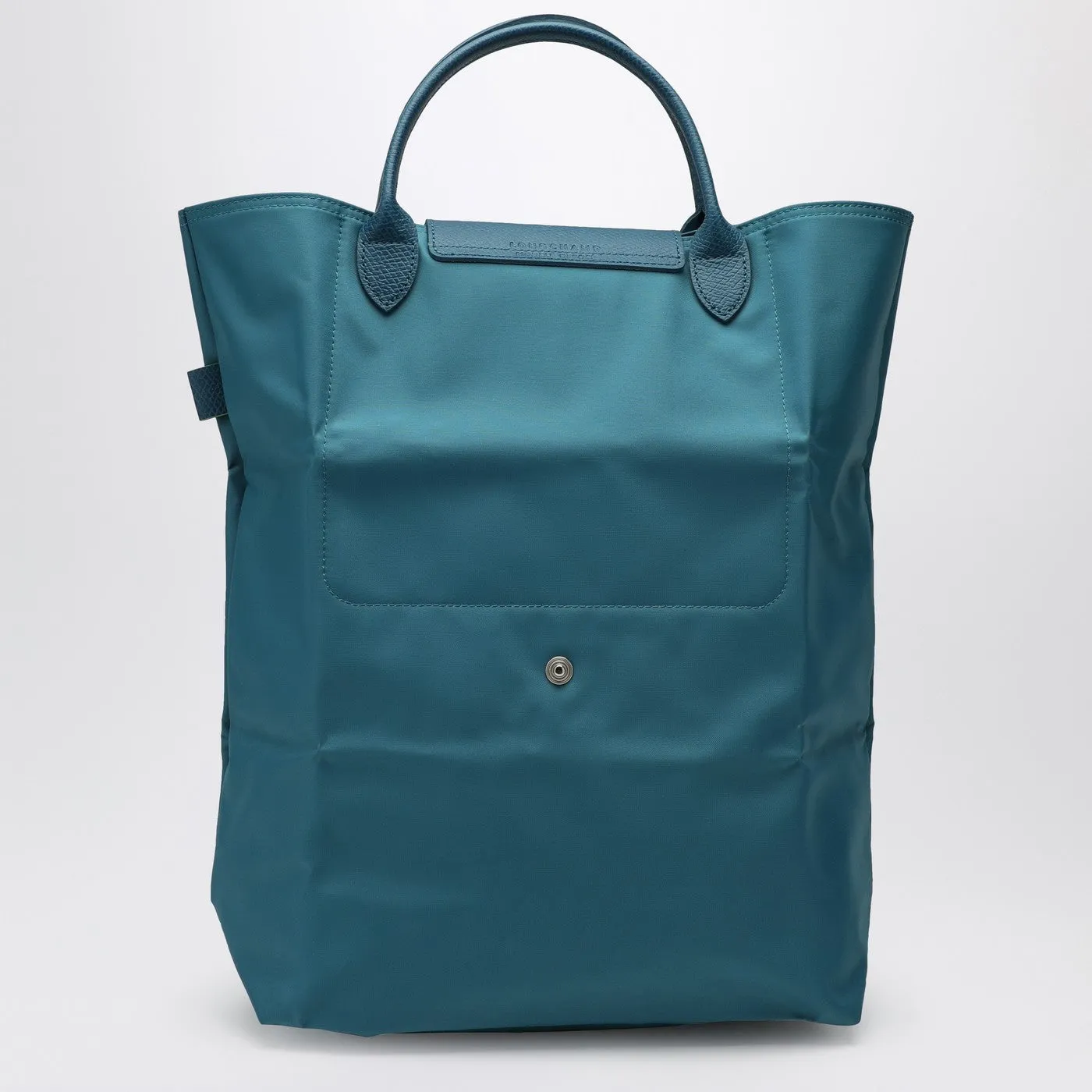 Longchamp Paon Coloured M Le Pliage Green Shopping Bag