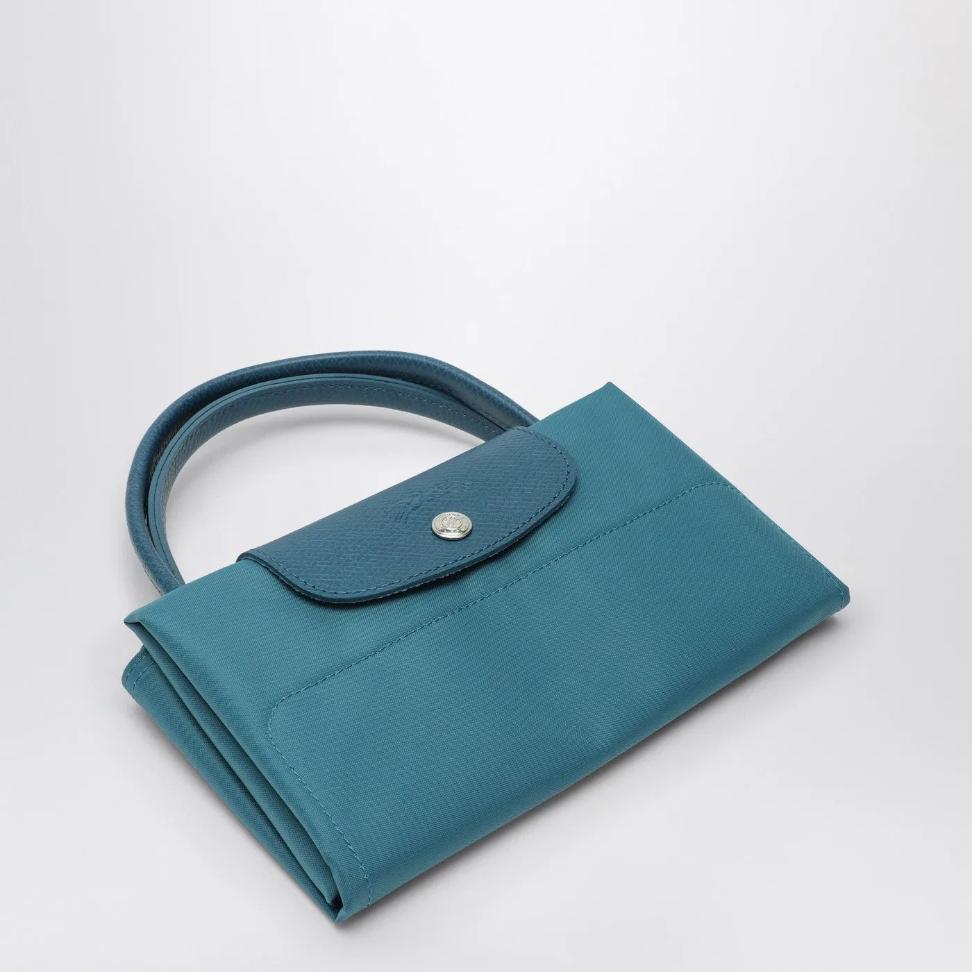 Longchamp Paon Coloured M Le Pliage Green Shopping Bag