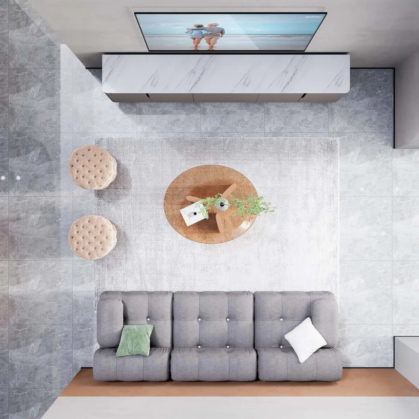Low-Profile Tilting TV Wall Mount