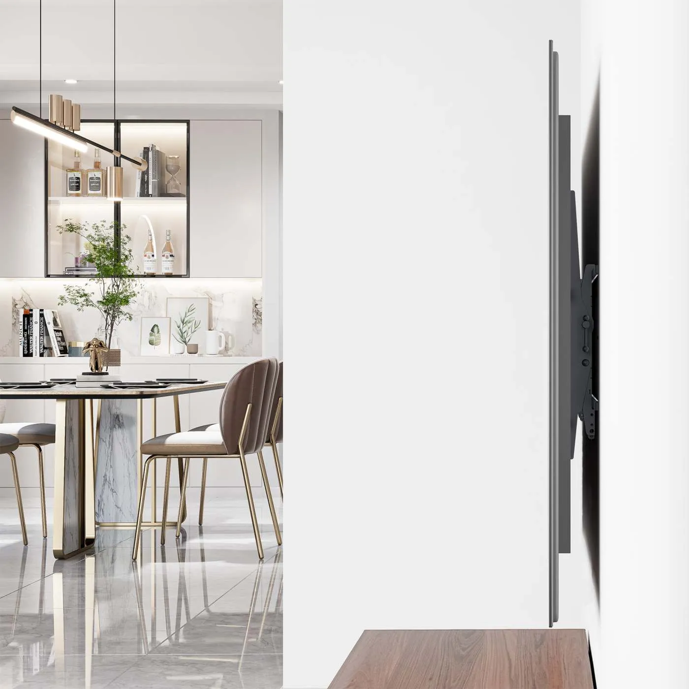 Low-Profile Tilting TV Wall Mount