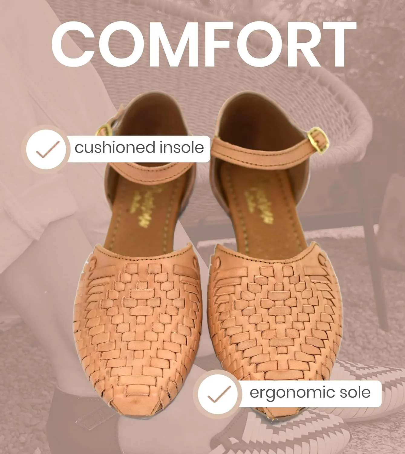 Macarena Collection Womens Shoes Leather Sandals for Women | Huarache Handmade Mexican Sandals Women | Comfortable & Stylish Womens Sandals 2150